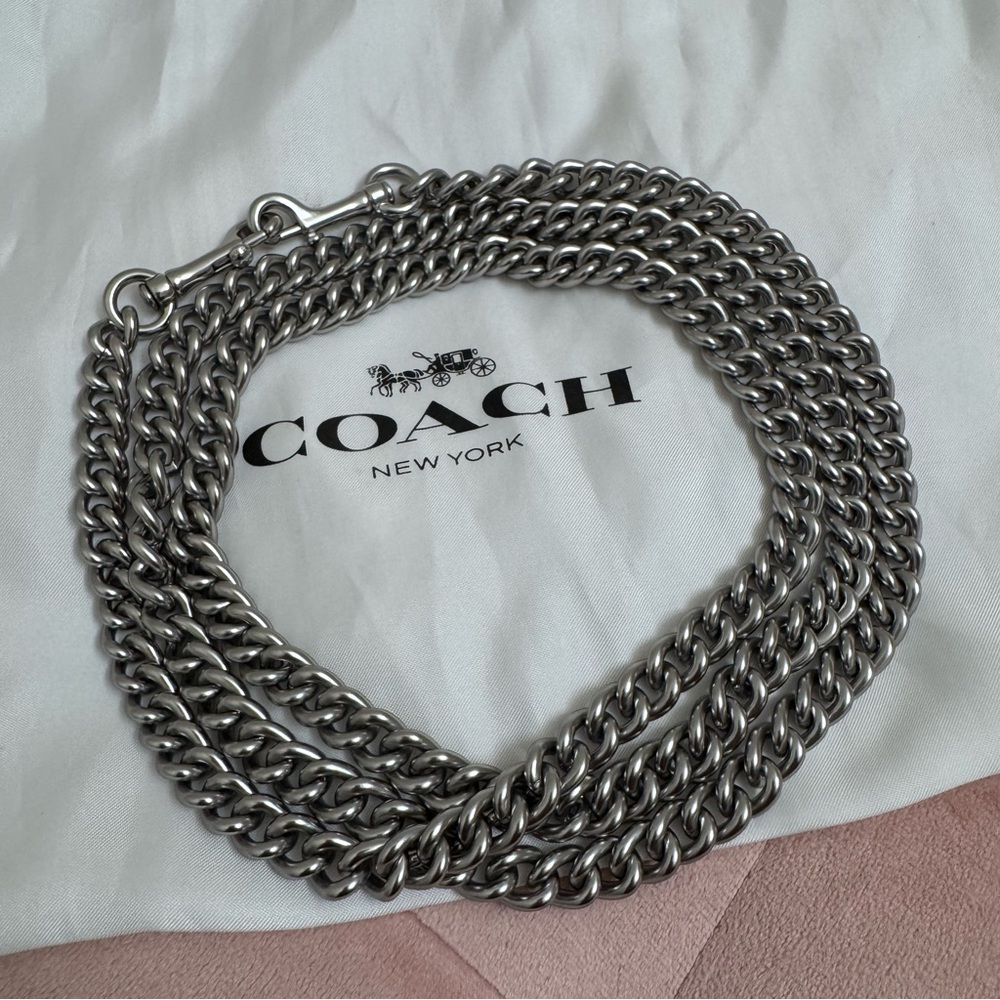 Coach Silver Dinky Chain Strap